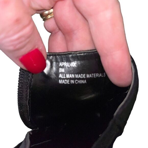 Kelly & Katie black suede like stilleto boots 8M - Picture 9 of 9